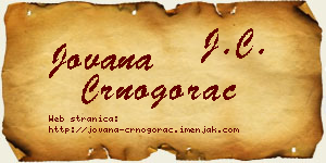 Jovana Crnogorac vizit kartica